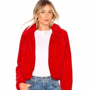 NWT BLANKNYC Siren Faux Fur Cropped Jacket